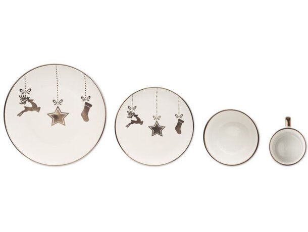 Set de cerámica de 4 piezas Eramik Blanco detalle 3