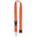 Lanyard con mosquetón 20mm Lannycot Naranja detalle 10