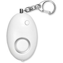 Llavero linterna mini alarma con luz led blanca y mosquetón