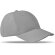 Gorra de beisbol con 6 paneles personalizada gris claro