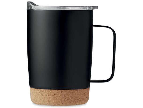 Vaso de doble pared de 300 ml Ruby Negro detalle 2