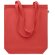 Bolsa de algodón asas largas orgánico 270 g/m2 Coco Rojo detalle 4