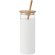 Vaso de 450 ml con tapa bambú Strass blanco