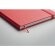 Libretas con banda elastica en pu Rojo detalle 13