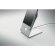 Cargadores inalámbricos promocionales aluminio Melis Plateado mate detalle 7