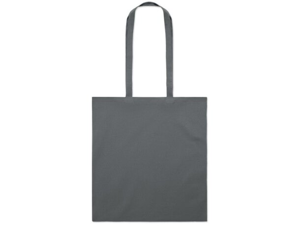 Bolsa de la compra promocional algodón 140 g/m2 Cottonel Colour Gris oscuro detalle 1