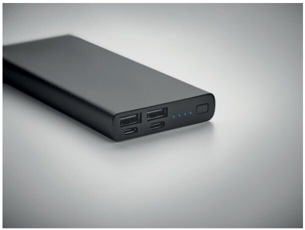 Power bank de 10000 mAh Powerflat 8 C Negro detalle 3