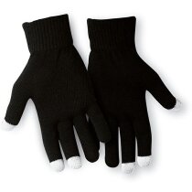 Guantes para pantallas táctiles de colores negro barato