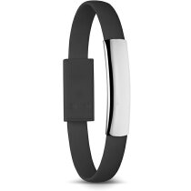 Pulsera con micro usb personalizada negra Pulsera con micro usb personalizada negra