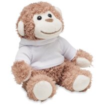 Mono peluche capucha sudadera blanca sublimable