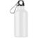 Botella de aluminio con tapón antifugas Mid Moss 400 ml Blanco