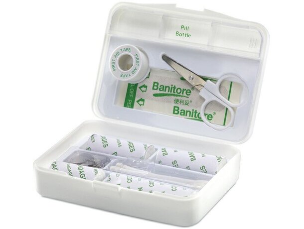 Botiquín de emergencia de plástico personalizado blanco Botiquín de emergencia de plástico personalizado blanco