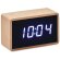 Reloj despertador y temperatura Miri Clock Madera detalle 3