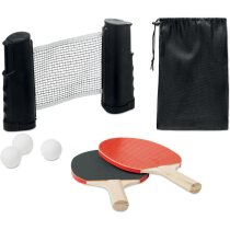 Conjunto tenis de mesa con red y bolsa sostenible