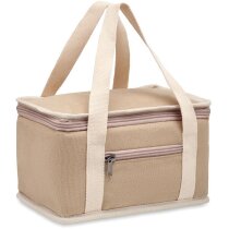 Bolsas térmicas con bolsillo frontal de cierre canvas lavado
