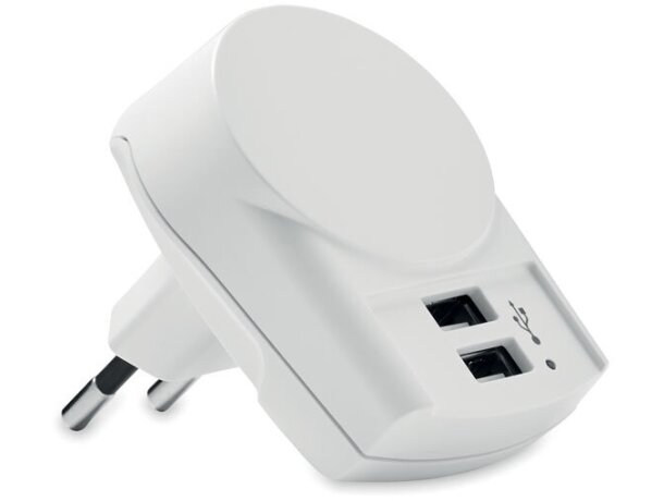 Cargador Skross ABS blanco con dos puertos USB tipo A europeo Blanco detalle 5