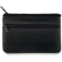 Monedero sencillo fabricado en piel personalizado negro Monedero sencillo fabricado en piel personalizado negro