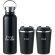 Set botella y vaso doble pared Helsinki Set Negro detalle 4