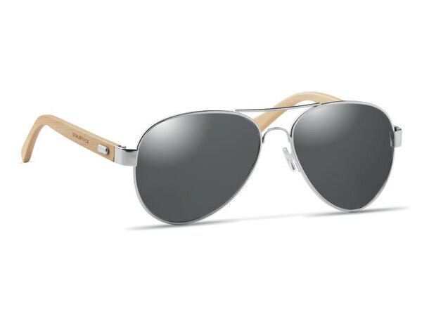 Gafas de sol personalizadas con uv400 bambu Honiara Negro detalle 5