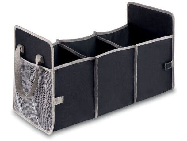 Organizador Organizer plegable 600D con compartimentos Negro detalle 6