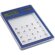 Calculadora plana solar azul