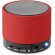 Altavoz circular con bluetooth personalizado rojo