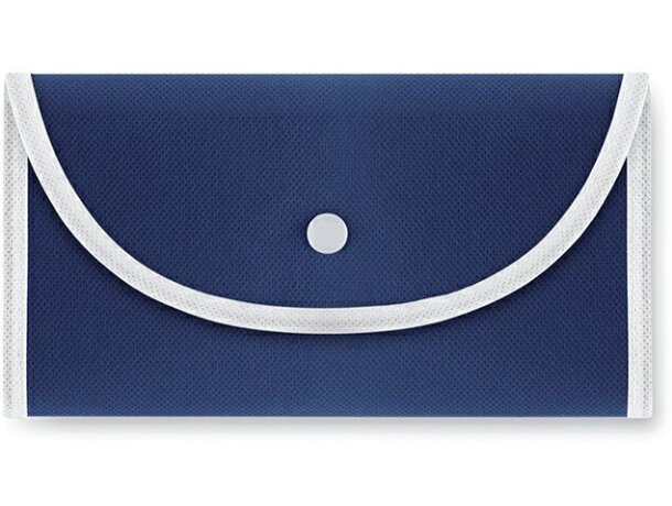 Bolsa con forma de sobre personalizada azul
