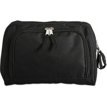 Neceser con doble cremallera personalizado negro Neceser con doble cremallera personalizado negro