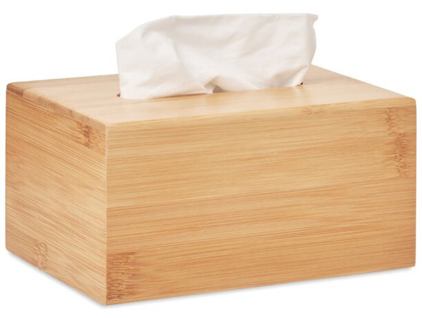 Caja 100 pañuelos de papel Tissbox Madera detalle 7