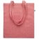 Bolsa de la compra 100% algodón asas largas 140 g/m2 Rojo