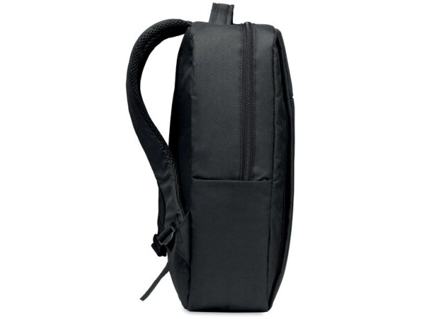 Mochila para ordenador con puerto usb rPET 300D Seoul Negro detalle 4