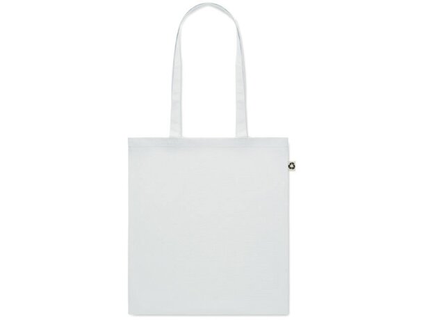 Bolsa compra algodón reciclado Zoco Colour Blanco detalle 4