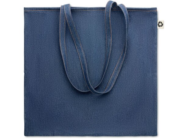 Bolsa de la compra algodón reciclado 250 g/m2 Style Tote Azul detalle 5