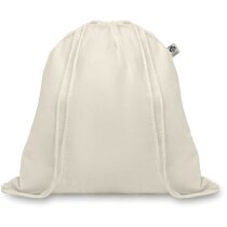 Mochila cuerdas algodón orgánico beige Hundred