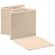 Caja plegable de algodón con bolsa de cierre con cuerdas Beige detalle 1