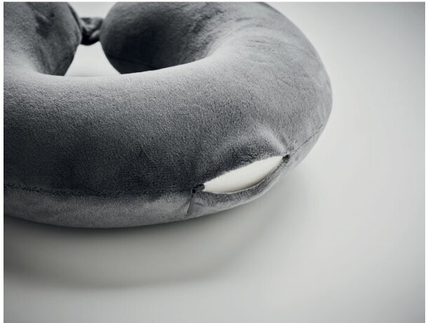 Almohada viaje de espuma pu Dreams Gris claro detalle 3