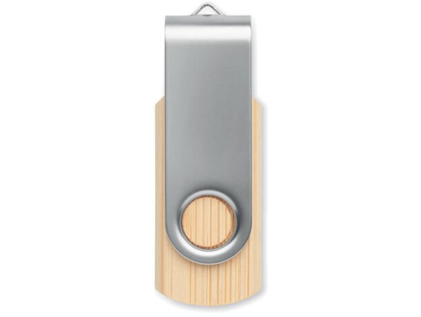 USB bambú 16GB ecológico con impresión colorida Techmate madera