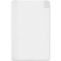 Batería externa extra plana personalizada blanca Batería externa extra plana personalizada blanca