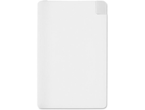 Batería externa extra plana personalizada blanca Batería externa extra plana personalizada blanca