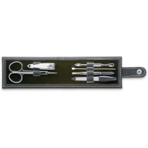 Set de manicura de 6 piezas en estuche personalizado negro Set de manicura de 6 piezas en estuche personalizado negro