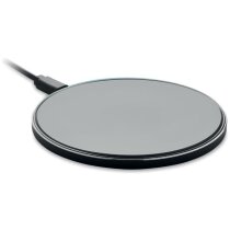 Cargador inalámbrico Qi cristal templado aluminio