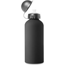 Botella de aluminio 600 ml personalizada negra Botella de aluminio 600 ml personalizada negra