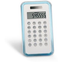 Calculadora de 8 dígitos sencilla azul transparente Calculadora de 8 dígitos sencilla azul transparente