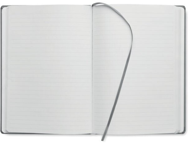 Libretas con banda elastica en pu Gris claro detalle 20