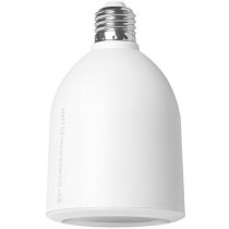 Altavoz en forma de bombilla con led personalizado blanco Altavoz en forma de bombilla con led personalizado blanco