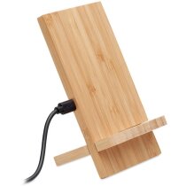 Soporte carga inalámbrica bambú Whippy Plus 10W