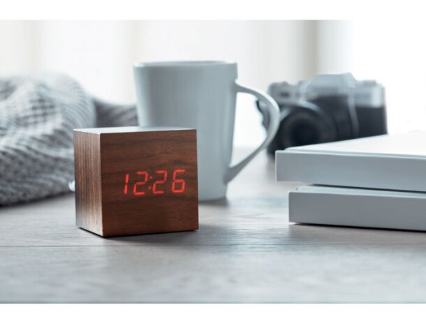 Reloj Led En Mdf Madera detalle 4