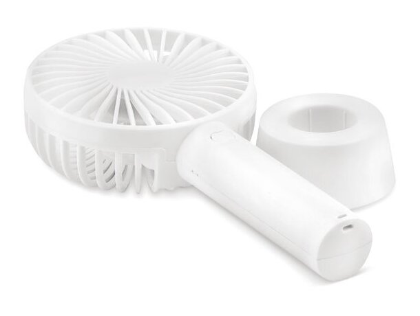 Ventilador de escritorio USB co Dini Blanco detalle 2