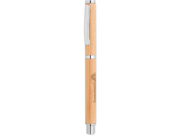 Bolígrafo de gel de bambú Cairo Madera detalle 5