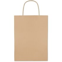 Bolsa de papel tamaño mediano beige